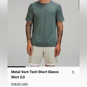 LuLu Lemon Metal Vent Shirt XL